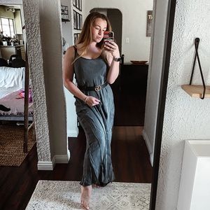 Gray Cupra Maxi Dress